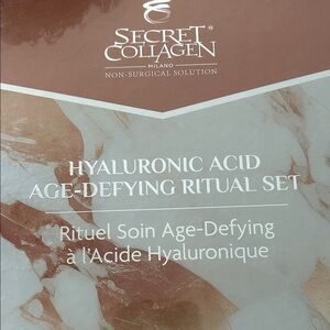 SECRET COLLAGEN Hyaluronic Acid Age-Defying Ritual Set - Brown and White
